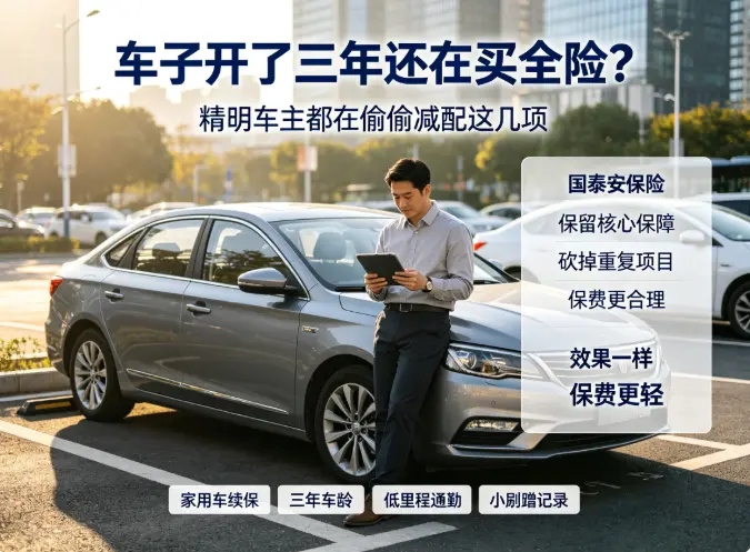 车子开了三年还在买全险?精明车主都在偷偷减配这几项,效果一样保费对折(图1) 车子开了三年还在买全险?精明车主都在偷偷减配这几项,效果一样保费对折(图1)