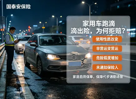 家用车半夜跑滴滴出险被拒赔,“使用性质”这条线碰不得(图1) 家用车半夜跑滴滴出险被拒赔,“使用性质”这条线碰不得(图1)
